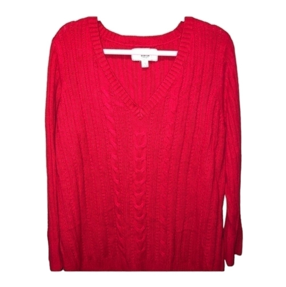 Avenue sweater collection size 14/16 red long sleeve sweater